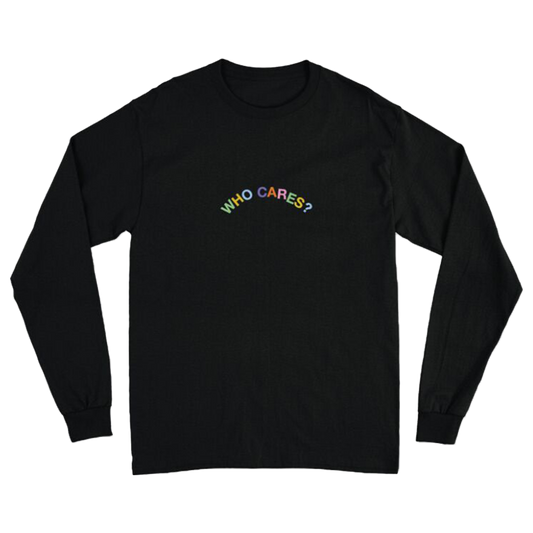 Who Cares Black Tour Long Sleeve