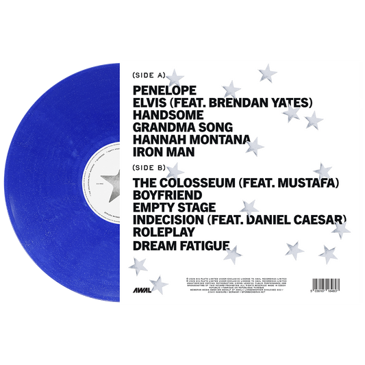 DREAM FATIGUE - BLUE SPARKLE VINYL LP + SIGNED ART CARD (D2C EXCLUSIVE) back