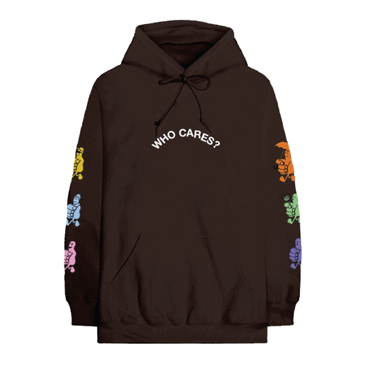 Who Cares Brown Tour Hoodie