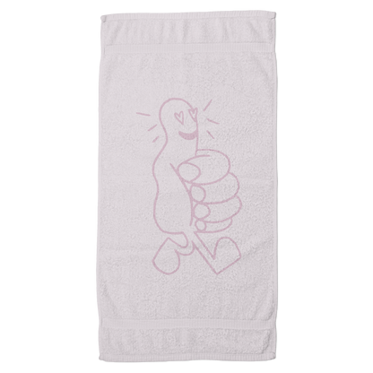 HEART EYES PINK BEACH TOWEL