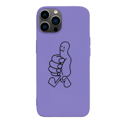 WHO CARES IPHONE CASE PURPLE