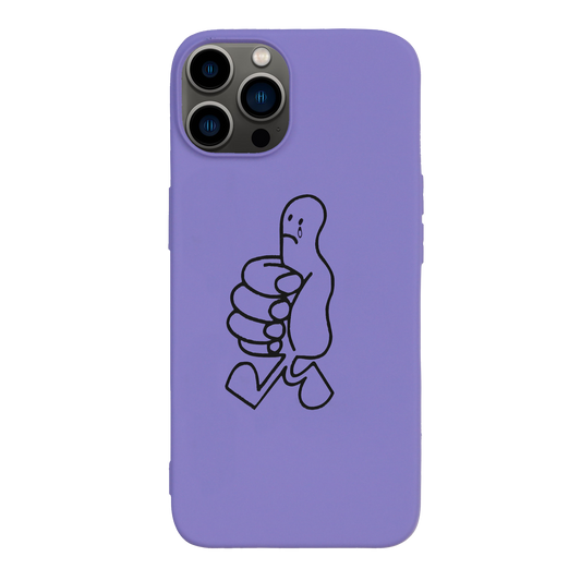 WHO CARES IPHONE CASE PURPLE