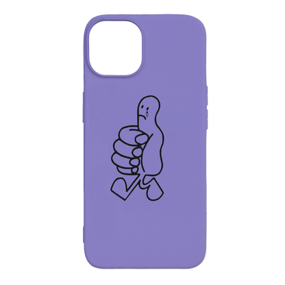 WHO CARES IPHONE CASE PURPLE