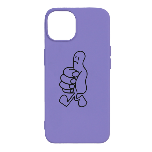 WHO CARES IPHONE CASE PURPLE